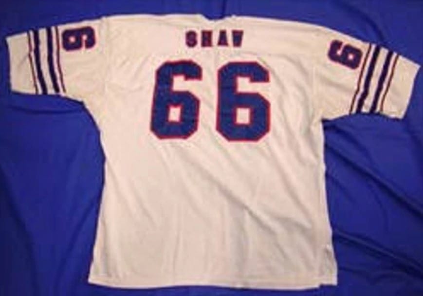 Billy Shaw Jersey Buffalo Bills Custom Throwback Football White
