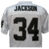 Bo Jackson Jersey Oakland Raiders Custom Throwback Football White