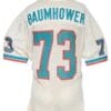 Bob Baumhower Jersey Miami Dolphins Custom Throwback Football White