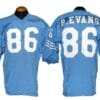 Bob Evans Jersey Houston Oilers Custom Throwback Football