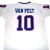 Brad Van Pelt Jersey New York Giants Custom Throwback Football White