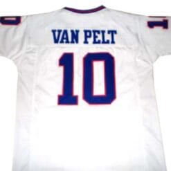 Brad Van Pelt Jersey New York Giants Custom Throwback Football White