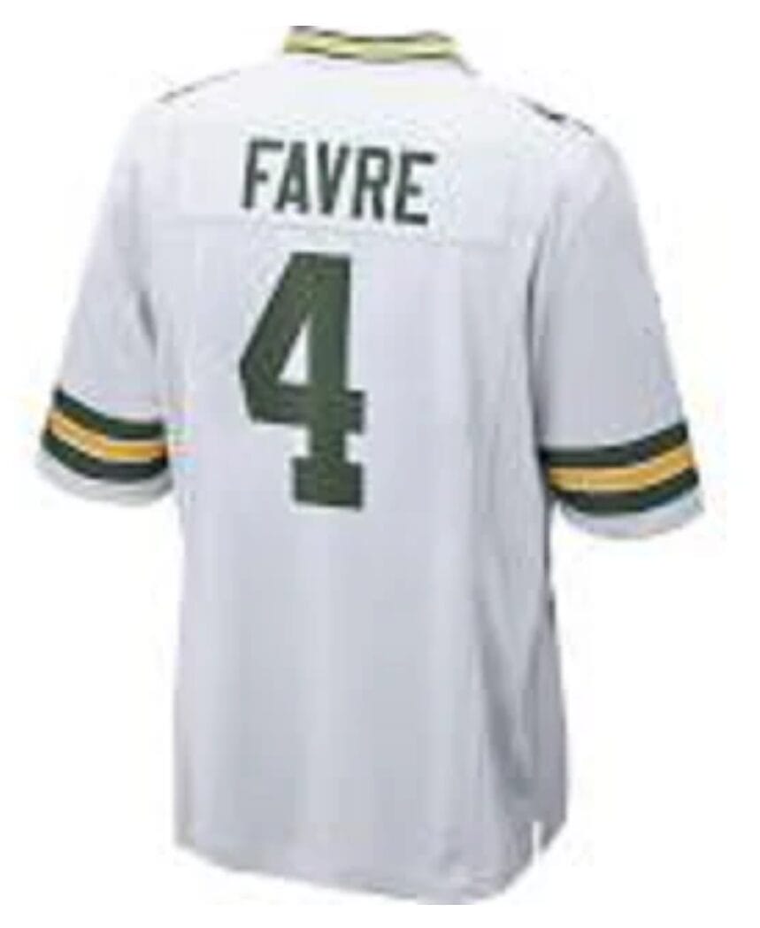 Brett Favre Jersey Green Bay Packers Custom Throwback Football White