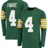 Brett Favre Jersey Green Bay Packers Long Sleeve Custom Throwback Football