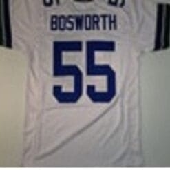 Brian Bosworth Jersey Seattle Seahawks Custom Throwback Football White