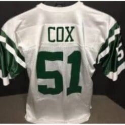 Brian Cox Jersey New York Jets Custom Throwback Football