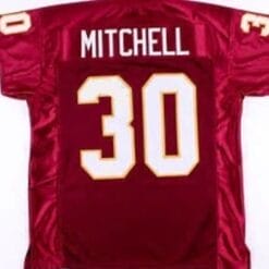 Brian Mitchell Jersey Washington Redskins Custom Throwback Football Red