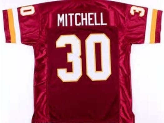 Brian Mitchell Jersey Washington Redskins Custom Throwback Football Red