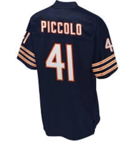 Brian Piccolo Jersey Chicago Bears Custom Throwback Football Navy