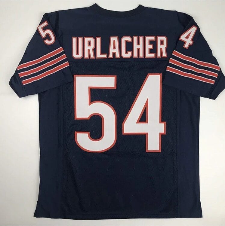 Brian Urlacher Jersey Chicago Bears Custom Throwback Football Black