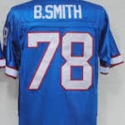 Bruce Smith Jersey Buffalo Bills Custom Throwback Football Blue