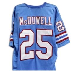 Bubba McDowell Jersey Houston Oilers Custom Throwback Football
