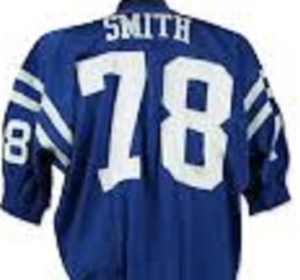 Bubba Smith Jersey Baltimore Colts Custom Throwback Football Blue