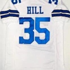 Calvin Hill Jersey Dallas Cowboys Custom Throwback Football White