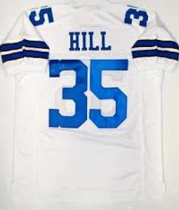 Calvin Hill Jersey Dallas Cowboys Custom Throwback Football White