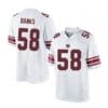 Carl Banks Jersey New York Giants Custom Throwback Football White Red Color
