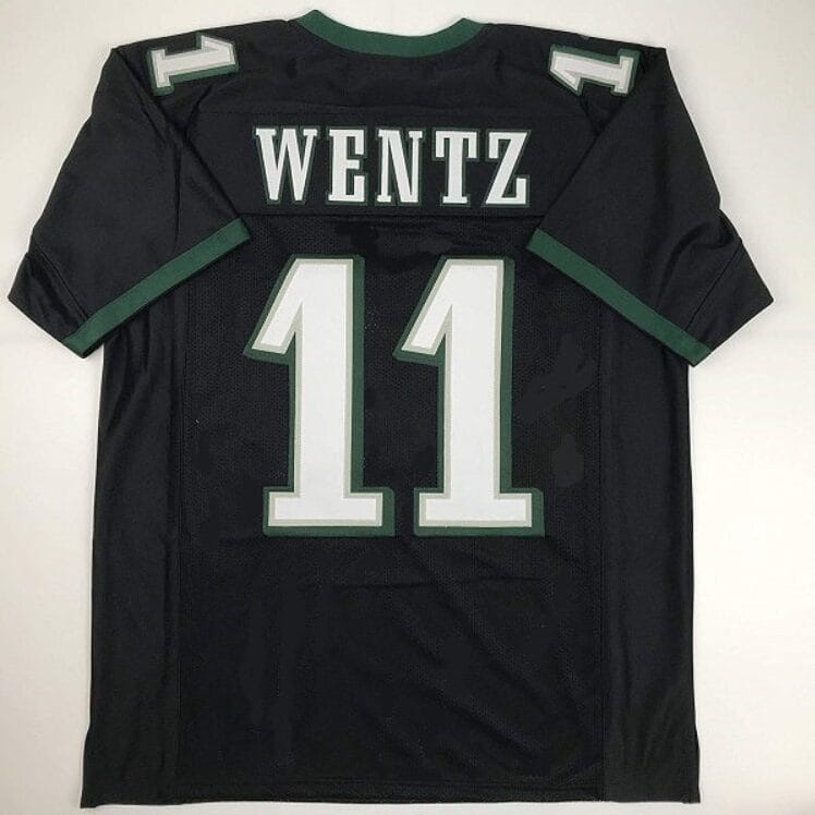 Carson Wentz Jersey Philadelphia Eagles Custom Throwback Football