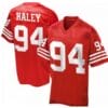 Charles Haley Jersey San Francisco 49ers Custom Throwback Football
