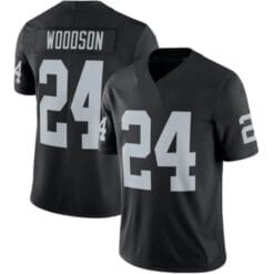 Charles Woodson Jersey Oakland Raiders Custom Throwback Football Black