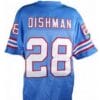 Chris Dishman Jersey Houston Oilers Custom Throwback Football