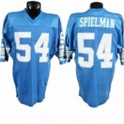 Chris Spielman Jersey Detroit Lions Custom Throwback Football Blue