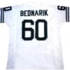 Chuck Bednarik Jersey Philadelphia Eagles Custom Throwback Football White
