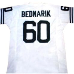 Chuck Bednarik Jersey Philadelphia Eagles Custom Throwback Football White