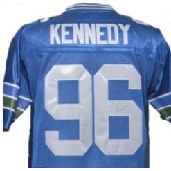 Cortez Kennedy Jersey Seattle Seahawks Custom Throwback Football Blue