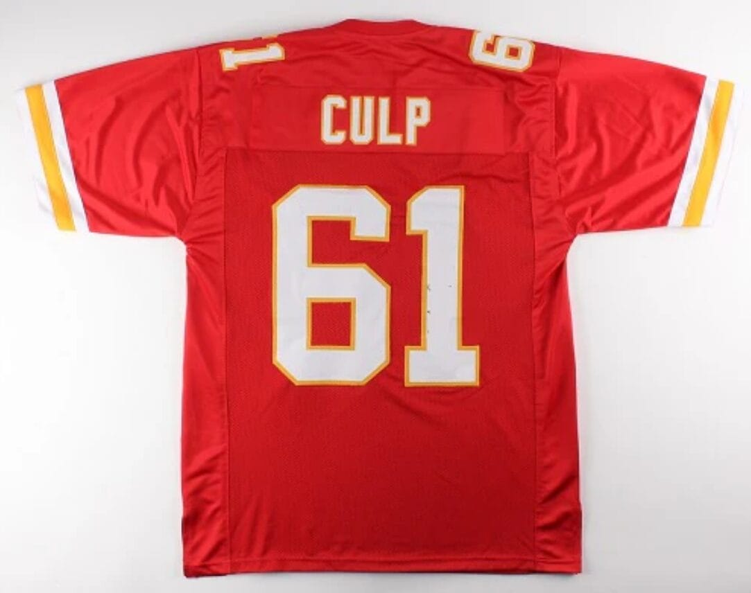 Curley Culp Jersey Kansas City Chiefs Custom Throwback Football Red