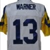 Curt Warner Jersey Los Angeles Rams Custom Throwback Football White