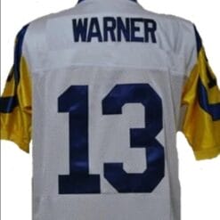 Curt Warner Jersey Los Angeles Rams Custom Throwback Football White