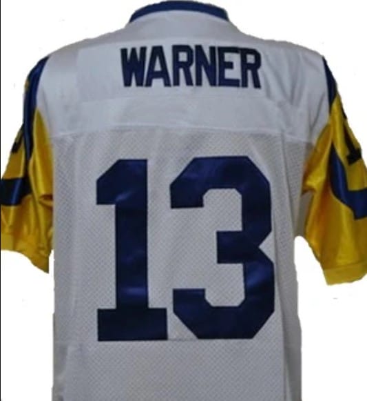 Curt Warner Jersey Los Angeles Rams Custom Throwback Football White