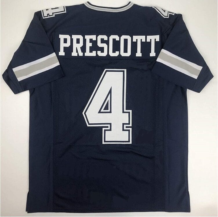 Dak Prescott Jersey Dallas Cowboys Custom Throwback Football