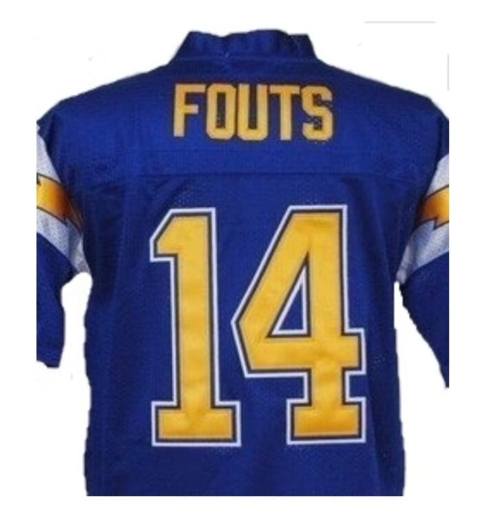 Dan Fouts Jersey San Diego Chargers Custom Throwback Football Dark Blue