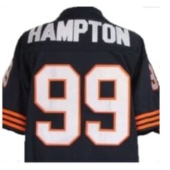 Dan Hampton Jersey Chicago Bears Custom Throwback Football Navy