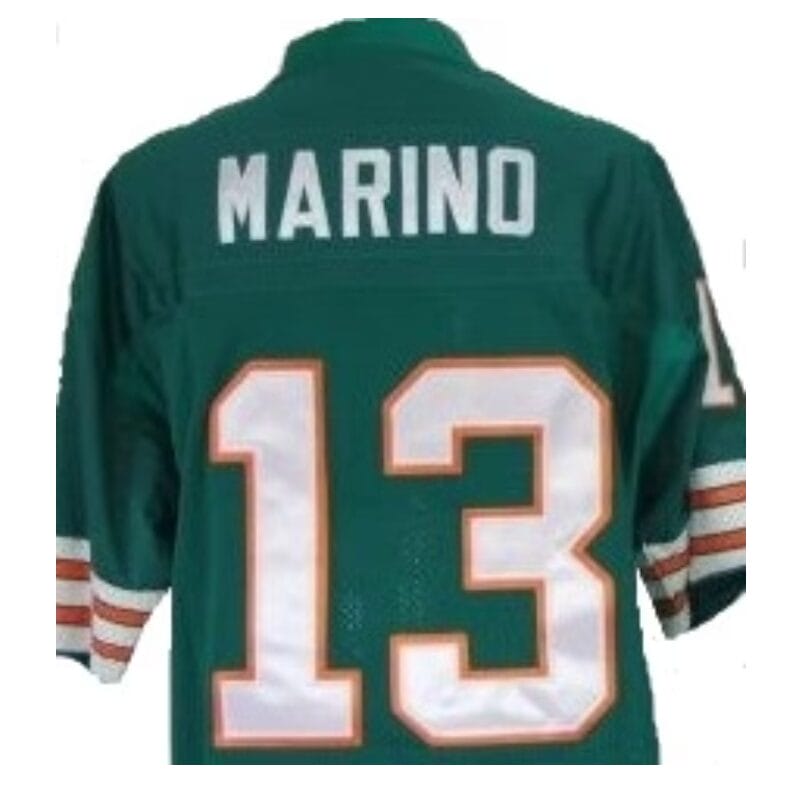 Dan Marino Jersey Miami Dolphins Custom Throwback Football Green