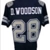Darren Woodson Jersey Dallas Cowboys Custom Throwback Football Blue