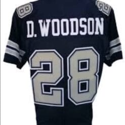 Darren Woodson Jersey Dallas Cowboys Custom Throwback Football Blue