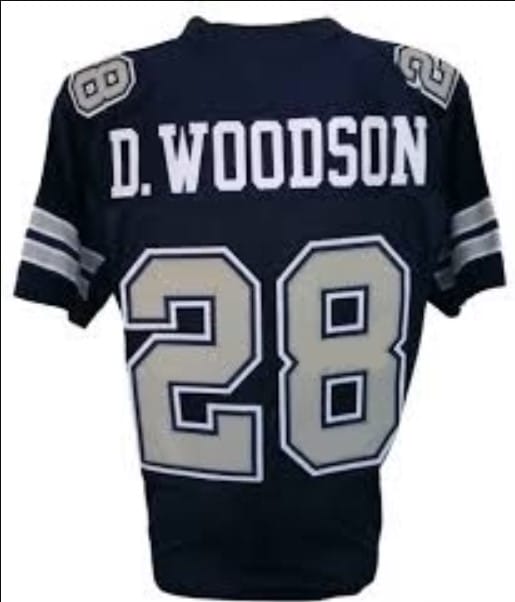 Darren Woodson Jersey Dallas Cowboys Custom Throwback Football Blue