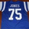 Deacon Jones Jersey Los Angeles Rams Custom Throwback Football Blue