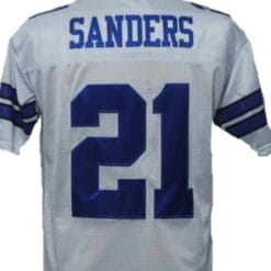 Deion Sanders Jersey 1995 Dallas Cowboys Custom Throwback Football White