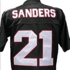 Deion Sanders Jersey Atlanta Falcons White Custom Throwback Football Black