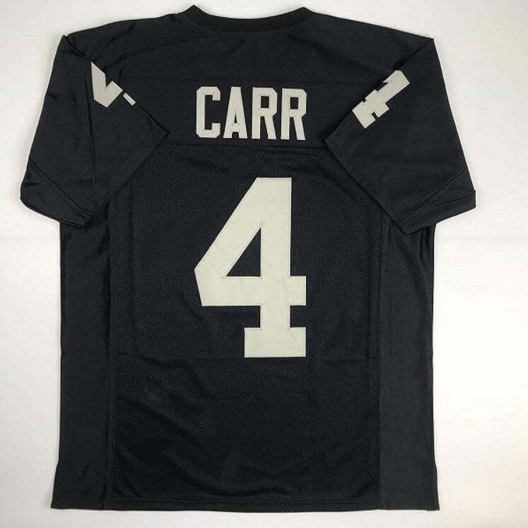 Derek Carr Jersey Oakland Raiders Custom Throwback Football