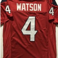 Deshaun Watson Jersey Houston Texans Custom Throwback Football Red