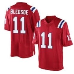 Drew Bledsoe Jersey New England Patriots Custom Throwback Football Red