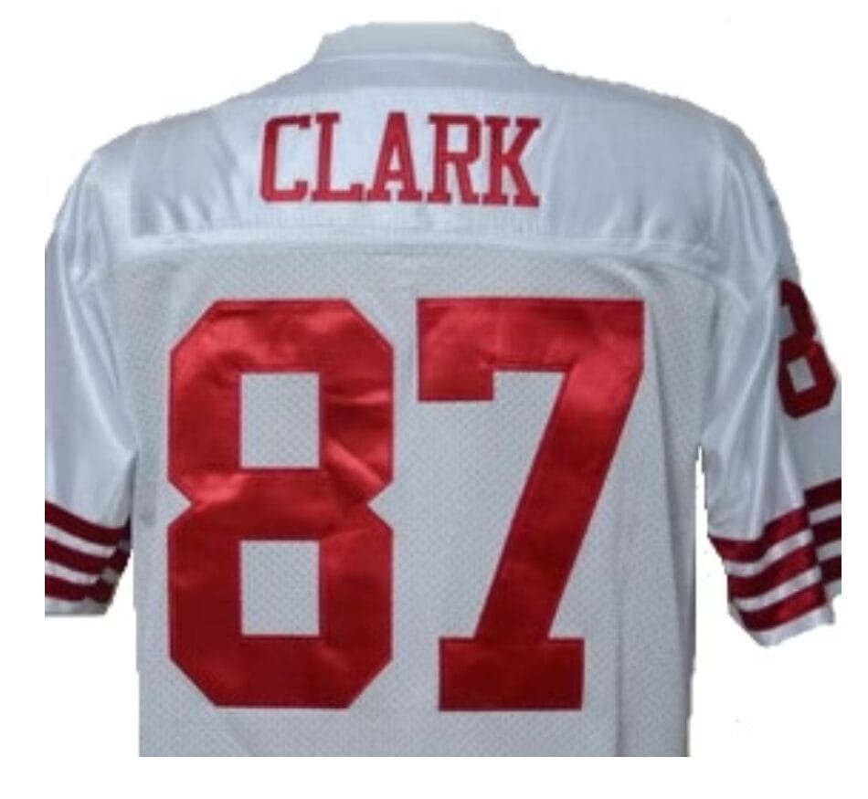 Dwight Clark San Jersey Francisco 49ers Custom Throwback Football White