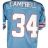 Earl Campbell Jersey Houston Oilers Custom Throwback Football Blue