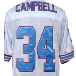 Earl Campbell Jersey Houston Oilers Custom Throwback Football White