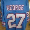 Eddie George Jersey Houston Oilers Custom Throwback Football Blue