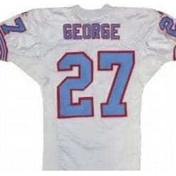 Eddie George Jersey Houston Oilers Custom Throwback Football White